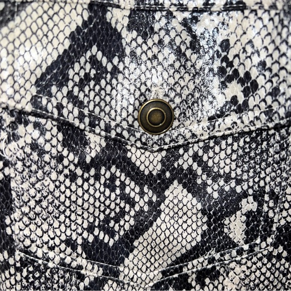 Juniors' Vylette™ Snake Print Trucker Jacket - Picture 6 of 12
